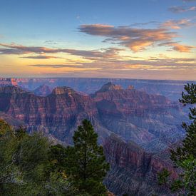 Zonsondergang Grand Canyon (North-Rim) von Bergkamp Photography