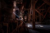 Ray of light in an abandoned blast furnace by Eus Driessen thumbnail