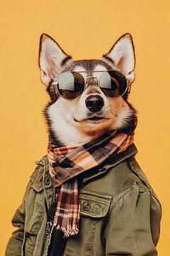 Noorse buhund van Poster Art Shop