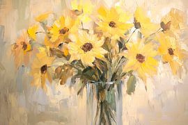 Sunflower bouquet by Poster Art Shop