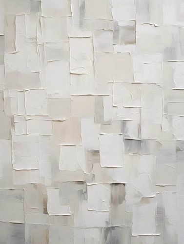 Gestructureerde witte nuances in olie
