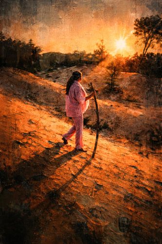 Descent at sunset by Geert Van Baelen