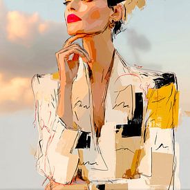 Femme artistique sur Harry Hadders Design