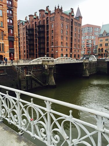 Hamburg Duitsland - Pakhuisdistrict. von Isabelle Val