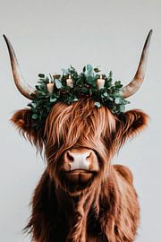 Pretty highland cattle by Poster Art Shop