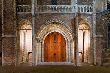 Door of the Nieuwe Kerk in Delft