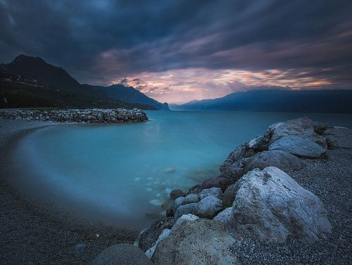 landschap van water en lucht