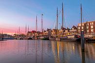 Port of Harlingen in the Netherlands at sunset by Eye on You thumbnail