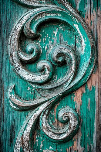 Decorated woodcut by Poster Art Shop