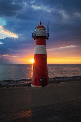 Leuchtturm Noorderhoofd (Westkapelle) von Thom Brouwer