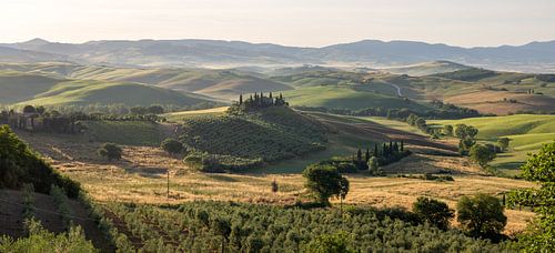 Lever de soleil à la Villa Belvedere, Toscane sur Bart Ceuppens