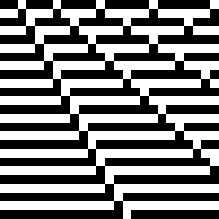 Structure and Rhythm in Black and White (bricks)