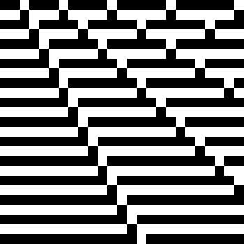 Structure et rythme en noir et blanc (briques)