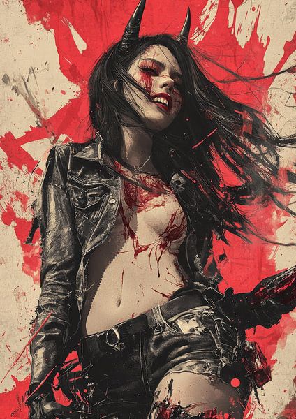 In Blut gemalt Teufelswonne von crack head