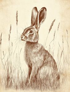 Hase auf dem Feld