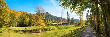 Panoramic landscape Bavaria, walkway from Rottach-Egern to Kreut by SusaZoom