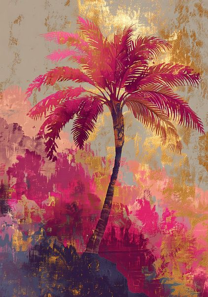 PINK PALM MIRAGE par Anouk Soute
