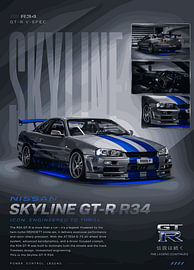 Nissan Skyline GT-R R34 von Alex Costa