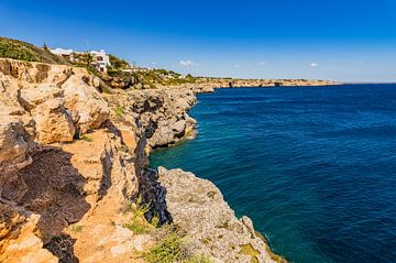 Beautiful rough cliff coast on Majorca island, Spain by Alex Winter