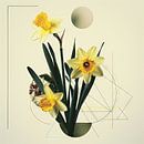 Narcissen - Helder narcissen-kunstwerk van Poster Art Shop thumbnail