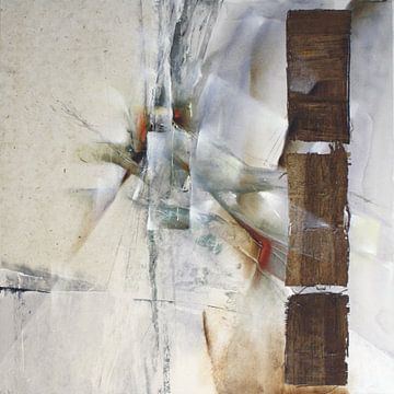Abstracte samenstelling in het wit van Annette Schmucker