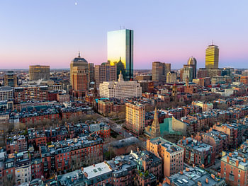 Boston in the soft morning light