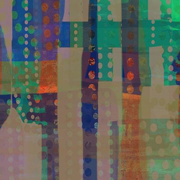 Patchwork patroon 5 van Claudia Gründler