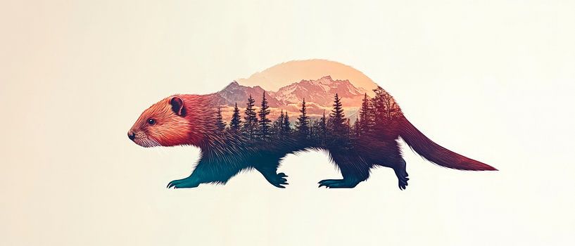 La nature dans l'animal par Poster Art Shop