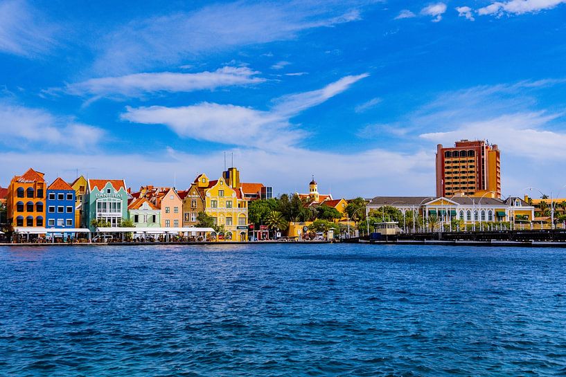 Willemstad in curacao by Barbara Riedel