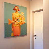 Klantfoto: Fishing season van Mirjam Duizendstra, op canvas