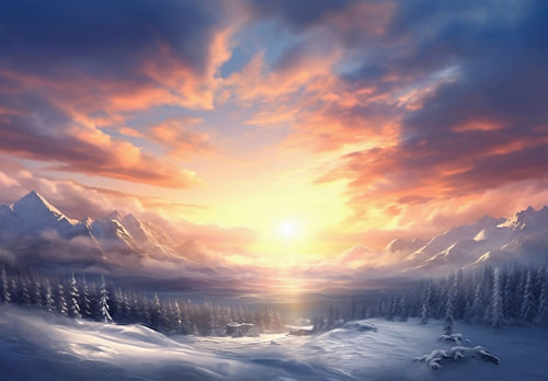 Romantische Winterlandschaft