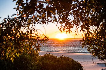 Kaapstad strand - Zuid Afrika kleurrijke zonsopgang fotoprint - reisfotografie van LotsofLiekePrints