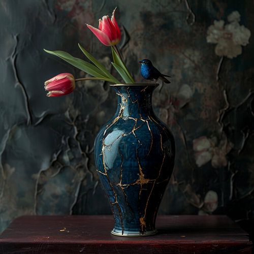 Kintsugi vaas 14 van DNH Expressions