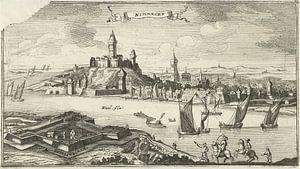Blick auf Nijmegen und die Festung Knodsenburg, Gaspar Bouttats