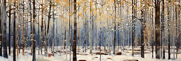 Winter Forest Landscape by Whale & Sons