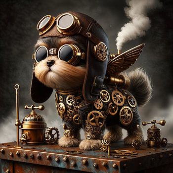 Hündchen mit Flügeln