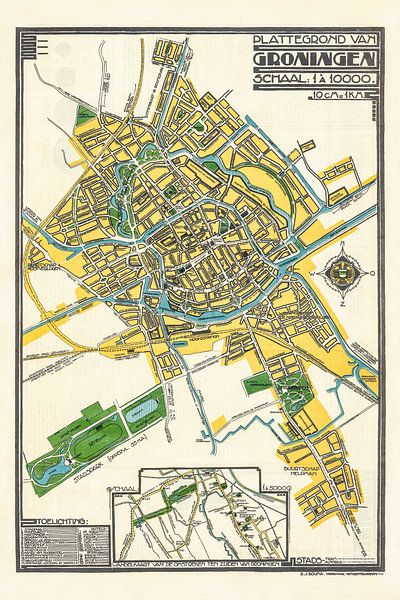 Map Groningen - 1920-1925 by Bibliotheek Beeld