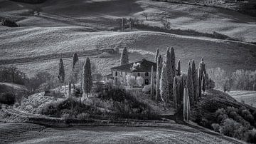 Podere Belvedere -5- Toscane - infrarood zwartwit van Teun Ruijters