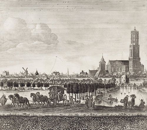 Herman Saftleven, Gezicht op Utrecht vanuit het westen, 1684