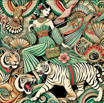 Titel: “Majestic Opulence: Luxe Kunstwerk voor een Verfijnd Interieur”