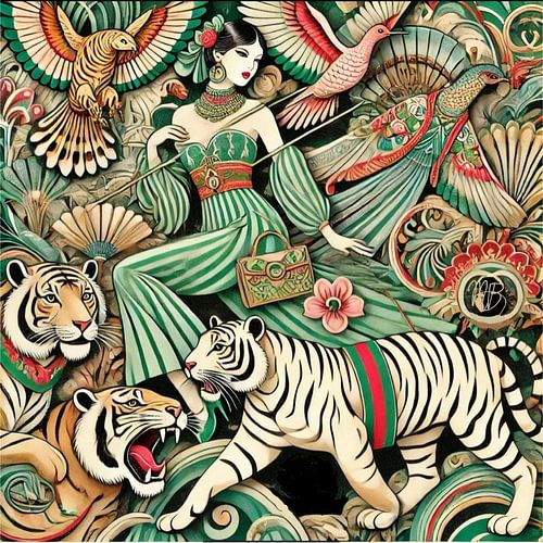 Titel: “Majestic Opulence: Luxe Kunstwerk voor een Verfijnd Interieur”