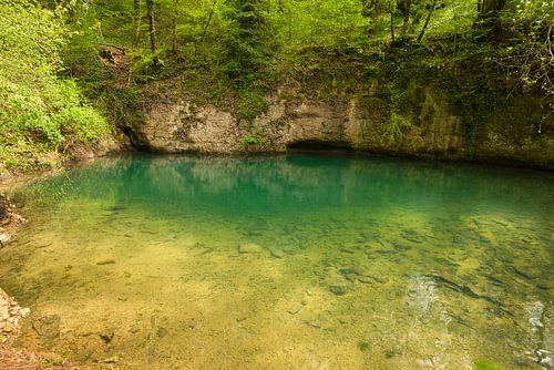 La source bleue in de Doubs