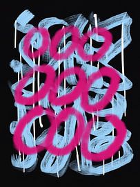 Loop pink abstract by Little Dean