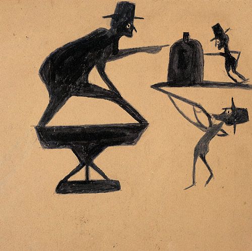 Bill Traylor,Geometrische constructie met meerdere figuren