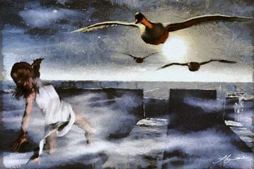 Ankunft der Schwäne von Emanuel Koch