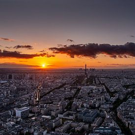 Parijs - Zonsondergang van Fotografie Ploeg