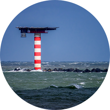 Rode havenlicht Maasvlakte Hoek van Holland