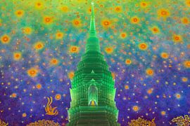 Le souffle du Bouddha dans la lueur verte