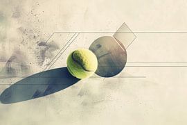 Balle de tennis Abstraction sur Poster Art Shop
