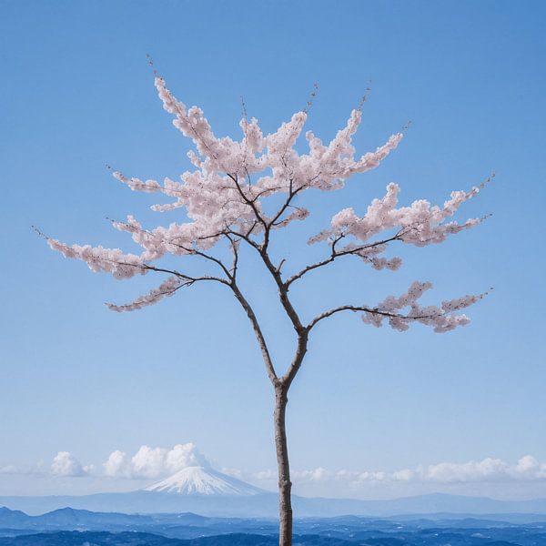Sakura gegen Fuji von Matteo Bellini